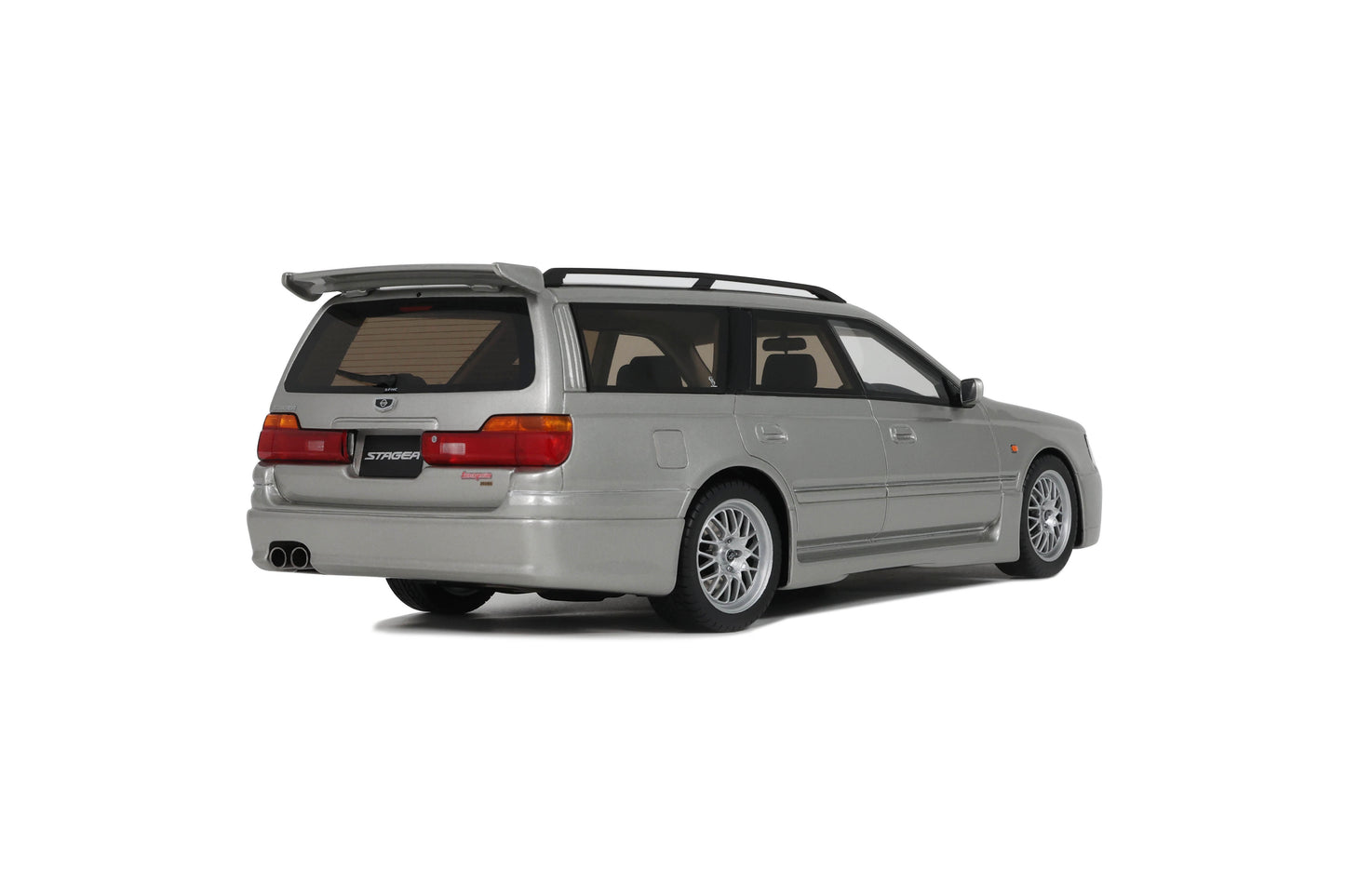 OttOmobile - Nissan Stagea Autech Version 260RS (Sonic Silver) 1:18 Scale Model Car