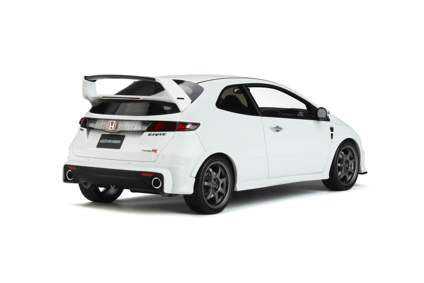 OttOmobile - Mugen Honda Civic Type R (FN2) (Taffeta White) 1:18 Scale Model - Model Cars Canada Inc.