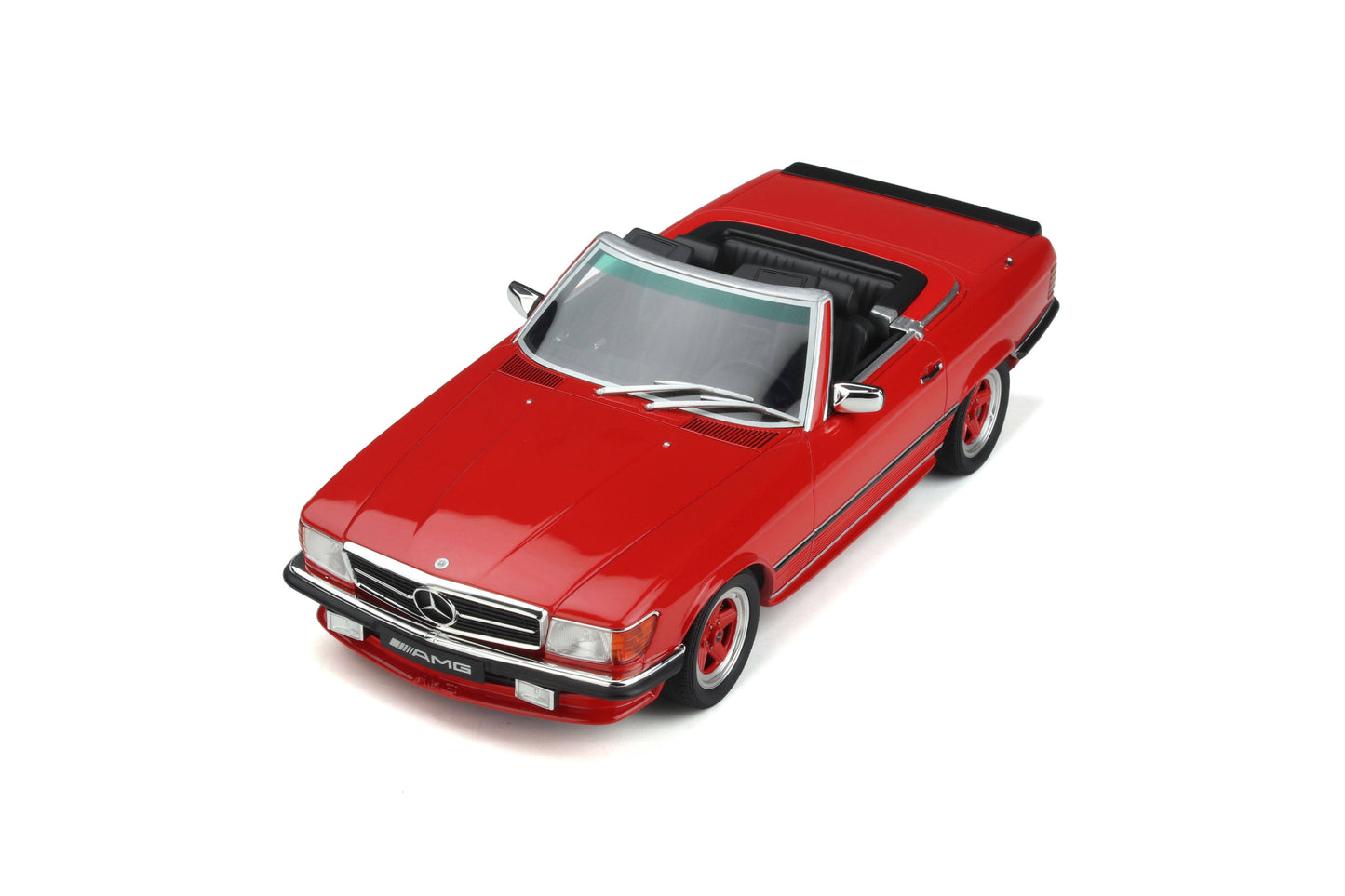 OttOmobile - Mercedes-Benz 500 SL AMG (R107) (Red) 1:18 Scale Model Car - Model Cars Canada Inc.