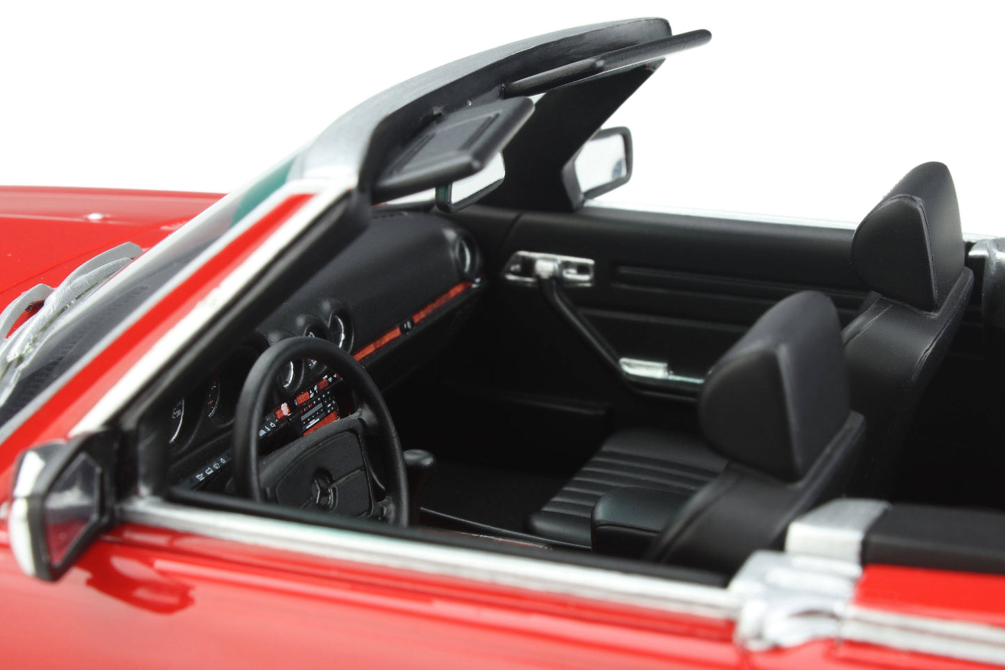 OttOmobile - Mercedes-Benz 500 SL AMG (R107) (Red) 1:18 Scale Model Car - Model Cars Canada Inc.
