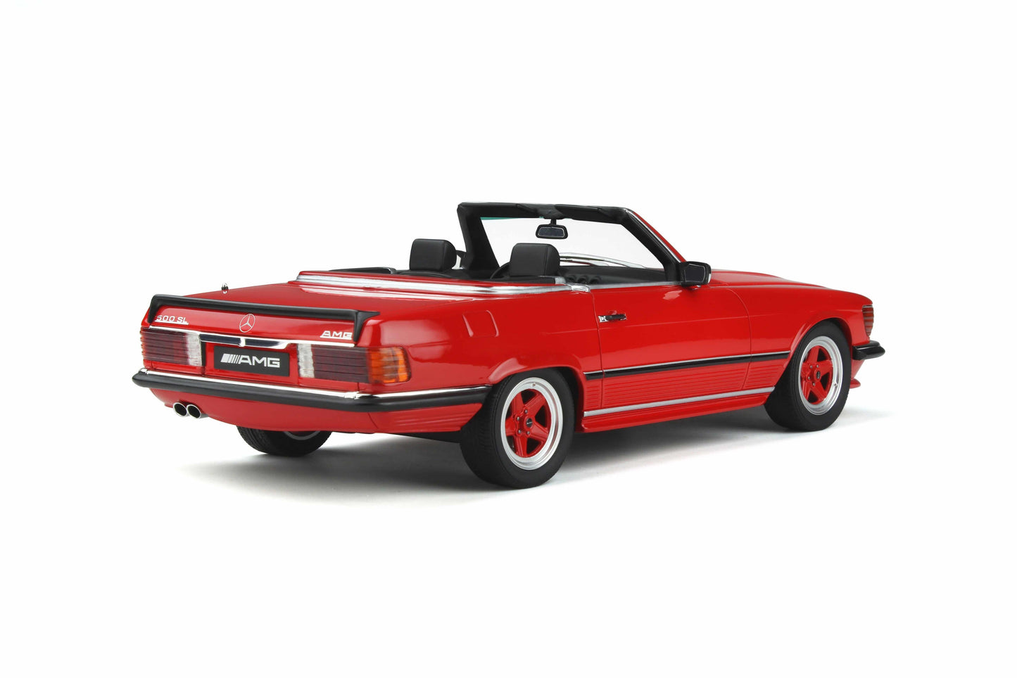 OttOmobile - Mercedes-Benz 500 SL AMG (R107) (Red) 1:18 Scale Model Car - Model Cars Canada Inc.