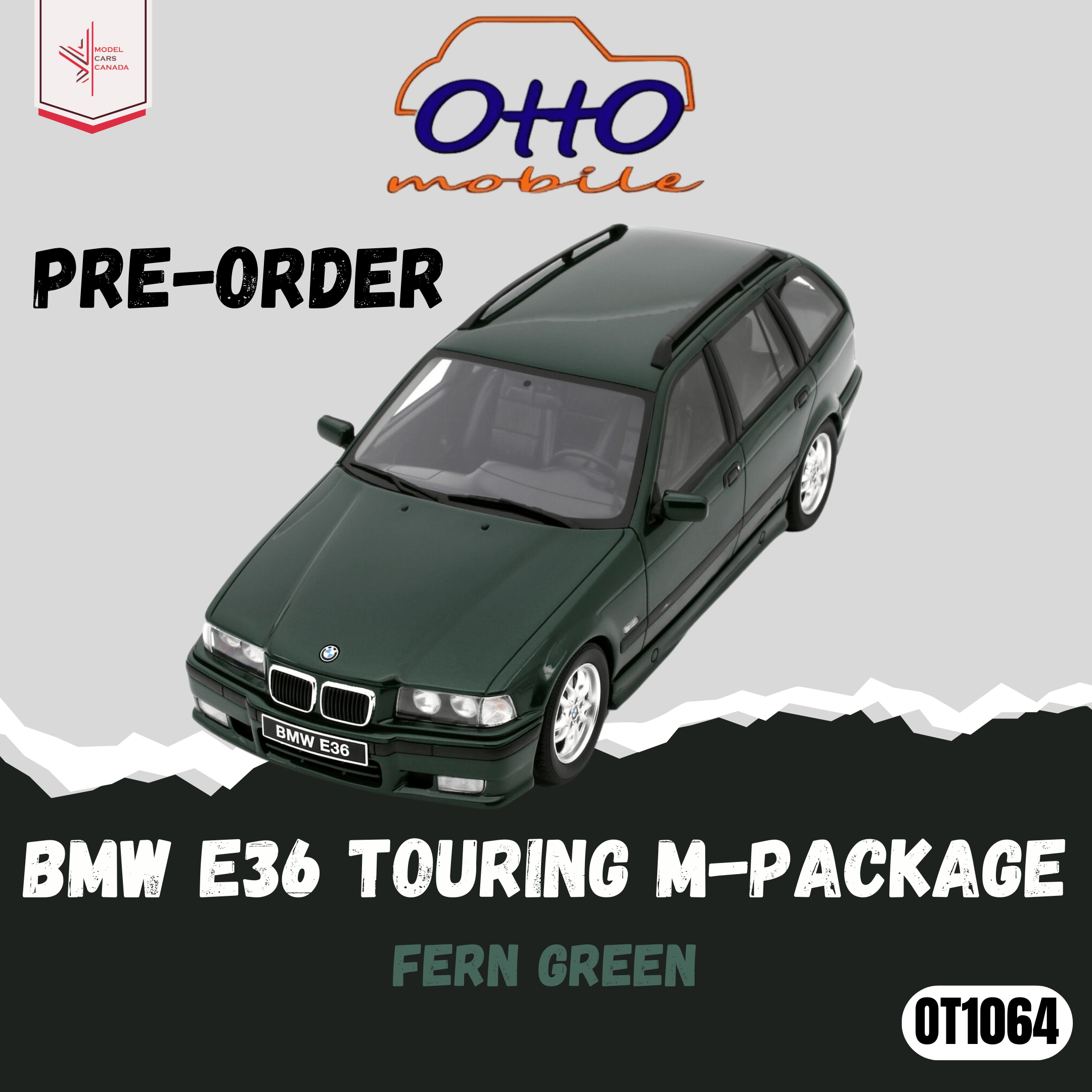 【未使用】Otto Mobile 1/18 BMW 328i E36 限定品 1/18 OttoMobile BMW 328i E36 Touring Blue OT358 With