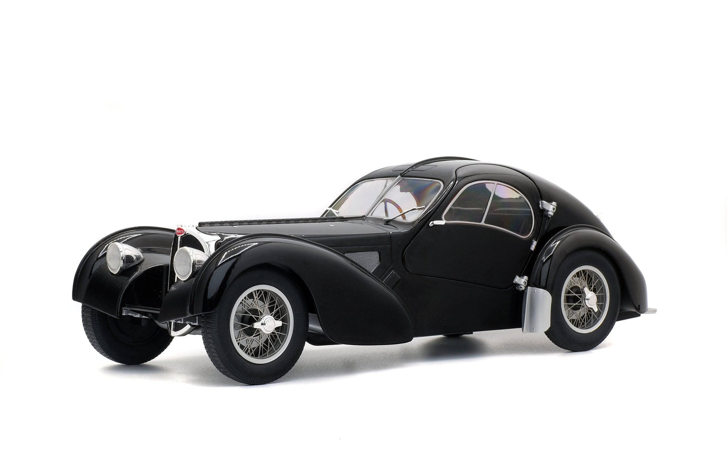 Solido - Bugatti Atlantic Type 57 SC (Black) 1:18 Scale Model Car - Model Cars Canada Inc.