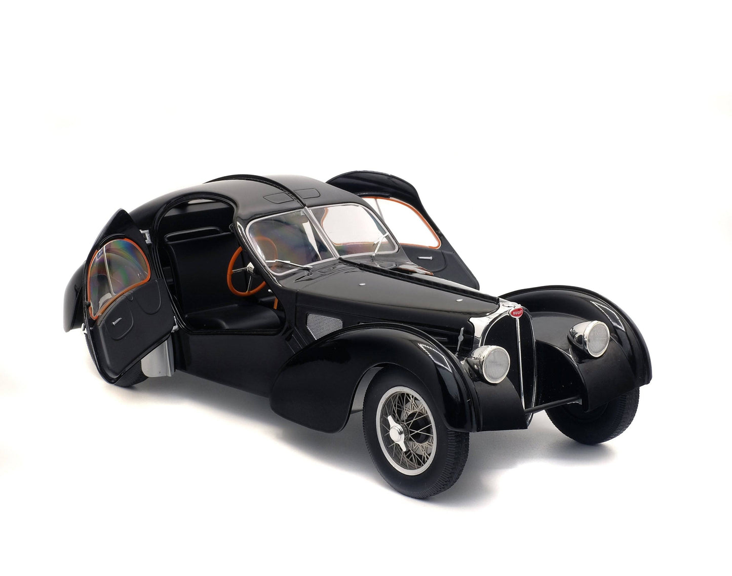 Solido - Bugatti Atlantic Type 57 SC (Black) 1:18 Scale Model Car - Model Cars Canada Inc.