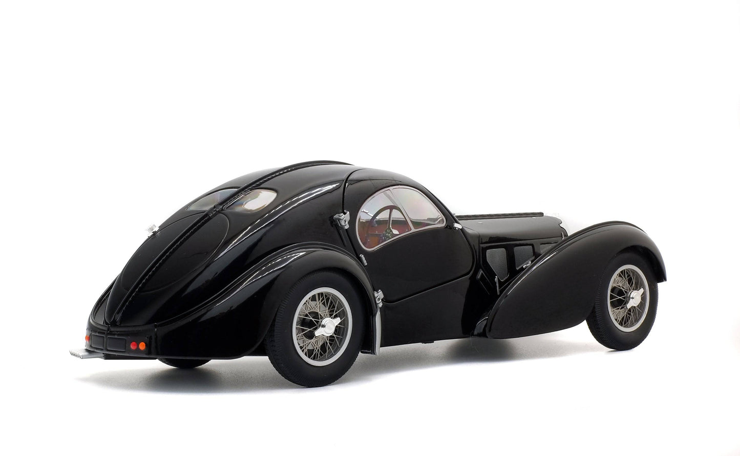 Solido - Bugatti Atlantic Type 57 SC (Black) 1:18 Scale Model Car - Model Cars Canada Inc.