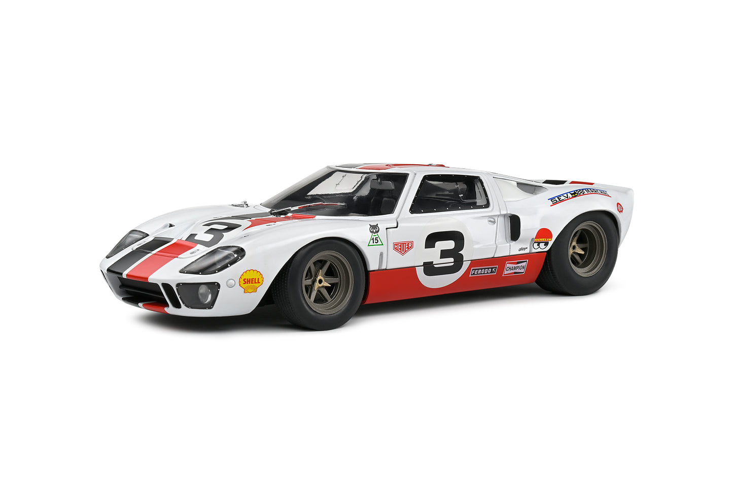 Solido - Ford GT40 (MK1) (White) 1:18 Scale Model Car