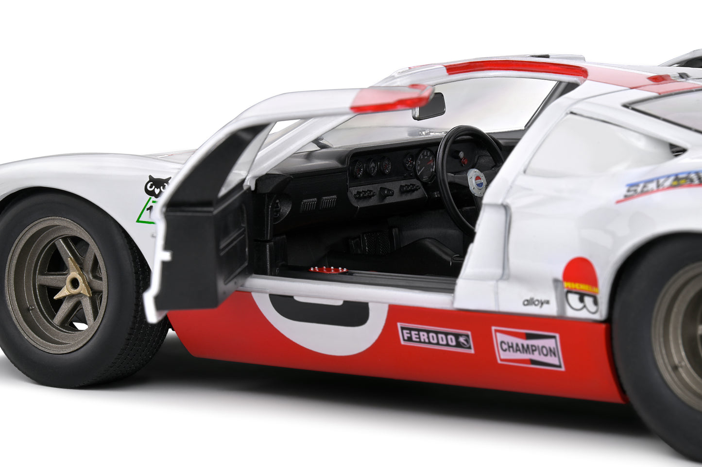 Solido - Ford GT40 (MK1) (White) 1:18 Scale Model Car