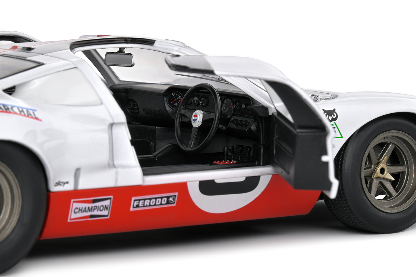 Solido - Ford GT40 (MK1) (White) 1:18 Scale Model Car