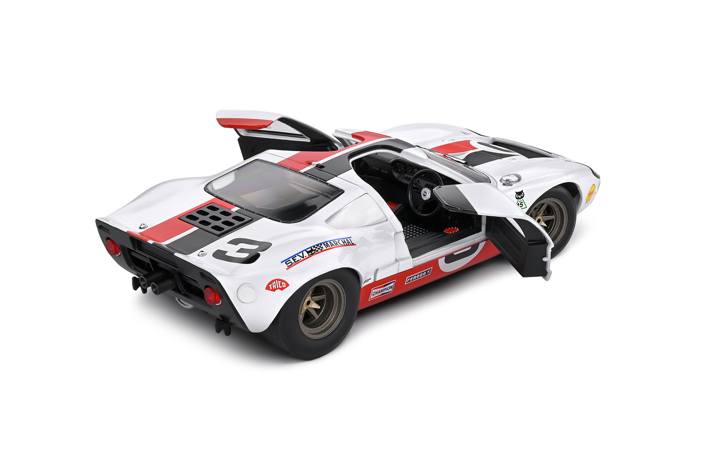 Solido - Ford GT40 (MK1) (White) 1:18 Scale Model Car