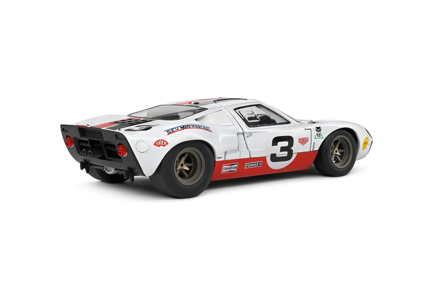 Solido - Ford GT40 (MK1) (White) 1:18 Scale Model Car