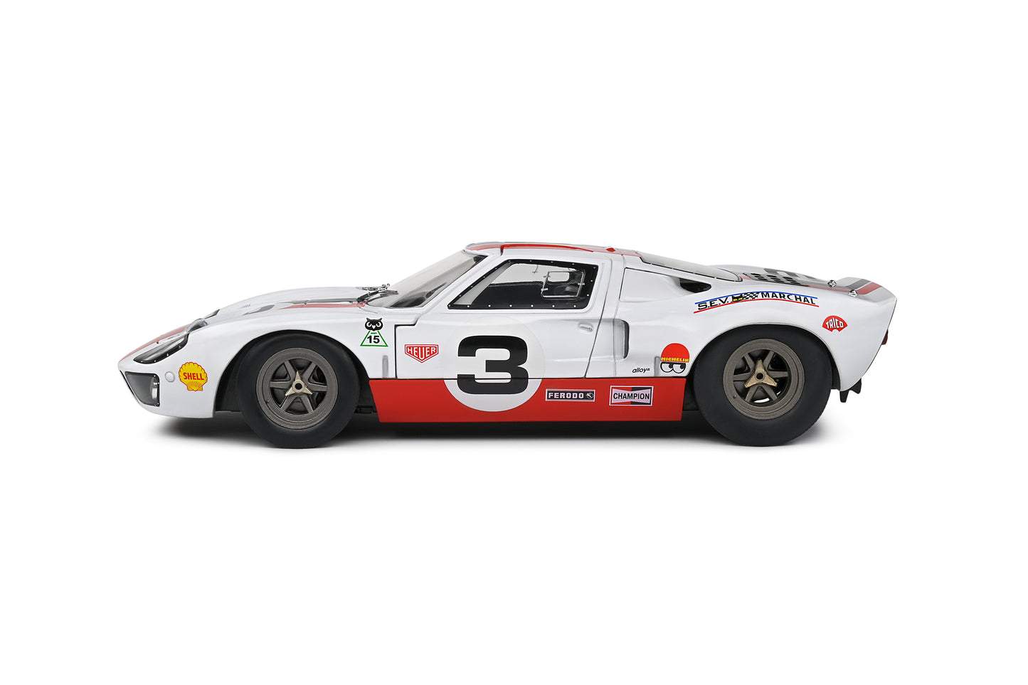 Solido - Ford GT40 (MK1) (White) 1:18 Scale Model Car