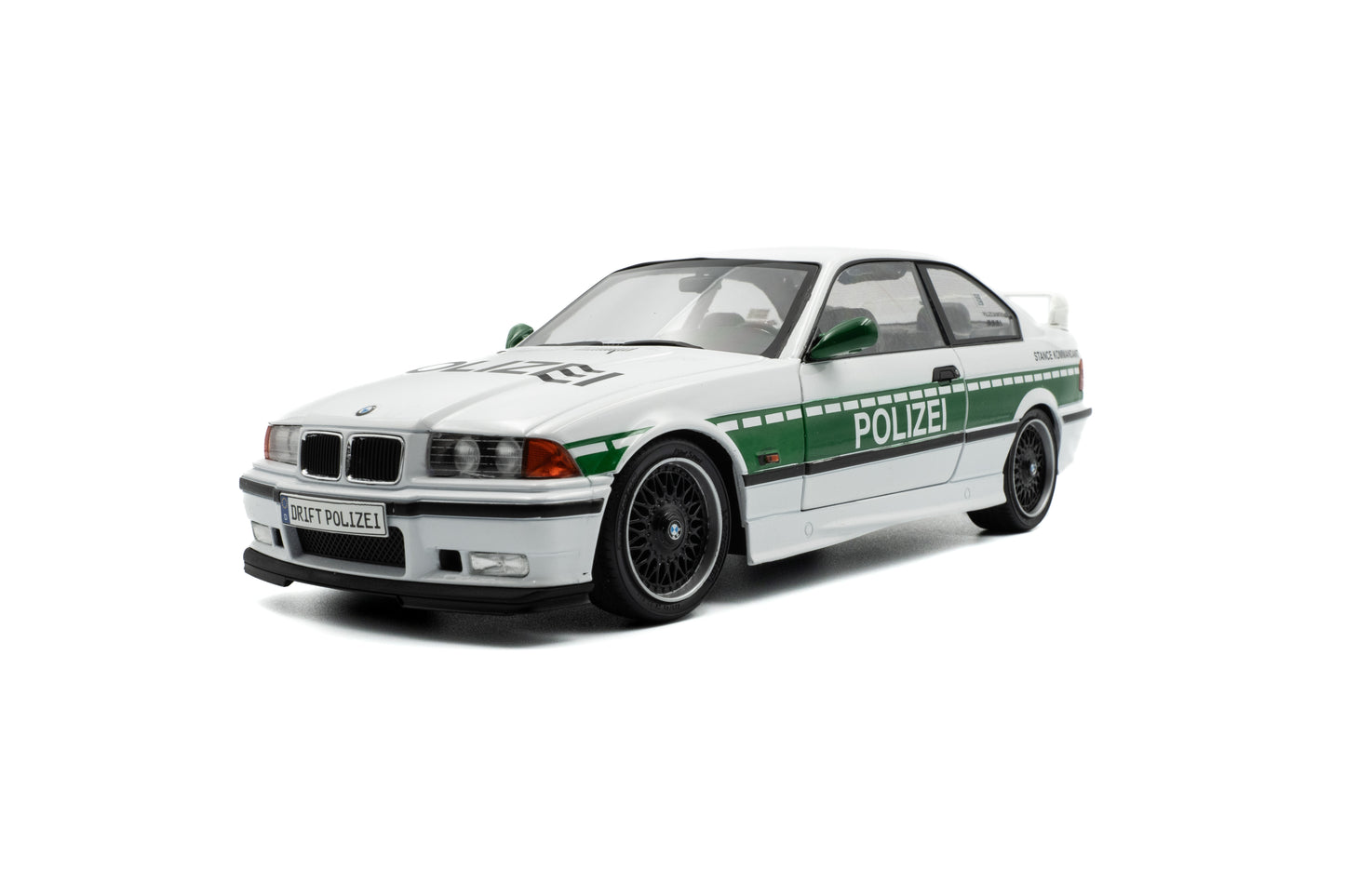 Solido - BMW M3 (E36) Coupe "Drift Police" (White) 1:18 Scale Model Car