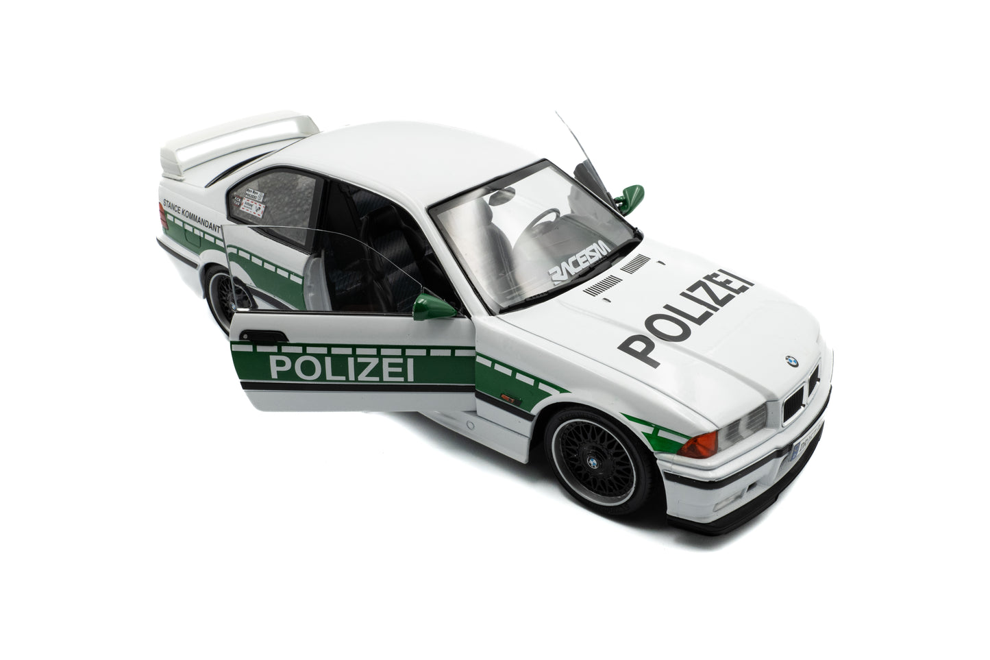 Solido - BMW M3 (E36) Coupe "Drift Police" (White) 1:18 Scale Model Car