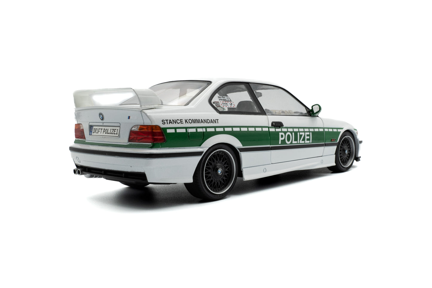 Solido - BMW M3 (E36) Coupe "Drift Police" (White) 1:18 Scale Model Car