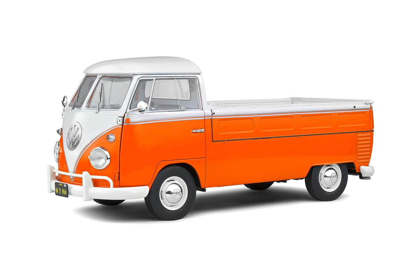 Solido - Volkswagen Transporter (T1) Pick-Up (Orange) 1:18 Scale Model Car - Model Cars Canada Inc.