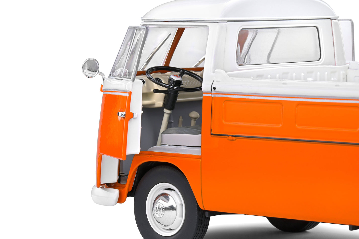 Solido - Volkswagen Transporter (T1) Pick-Up (Orange) 1:18 Scale Model Car - Model Cars Canada Inc.