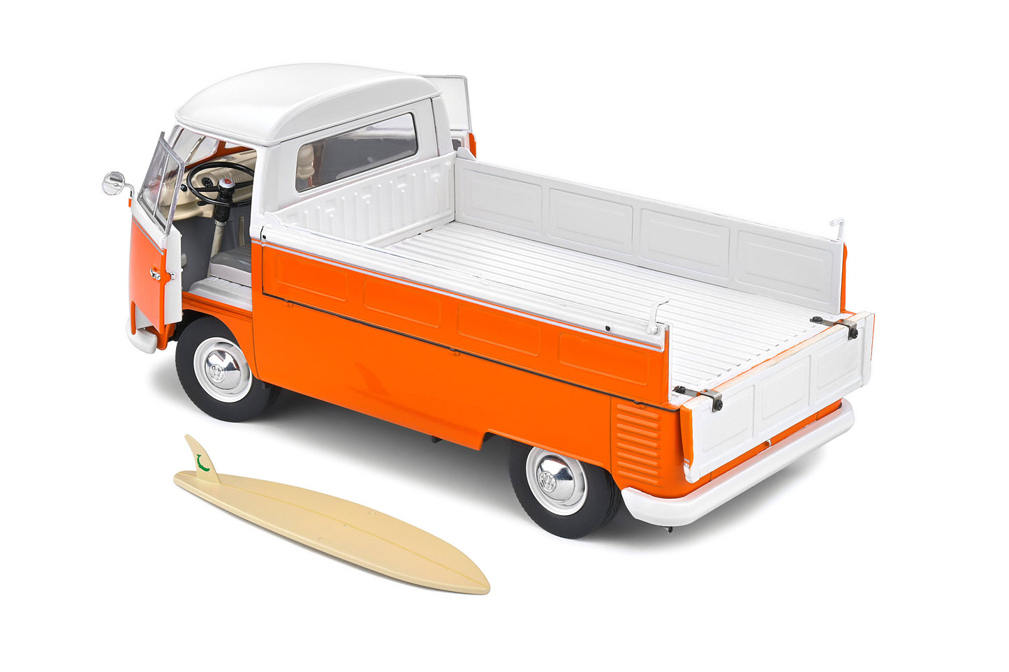 Solido - Volkswagen Transporter (T1) Pick-Up (Orange) 1:18 Scale Model Car - Model Cars Canada Inc.