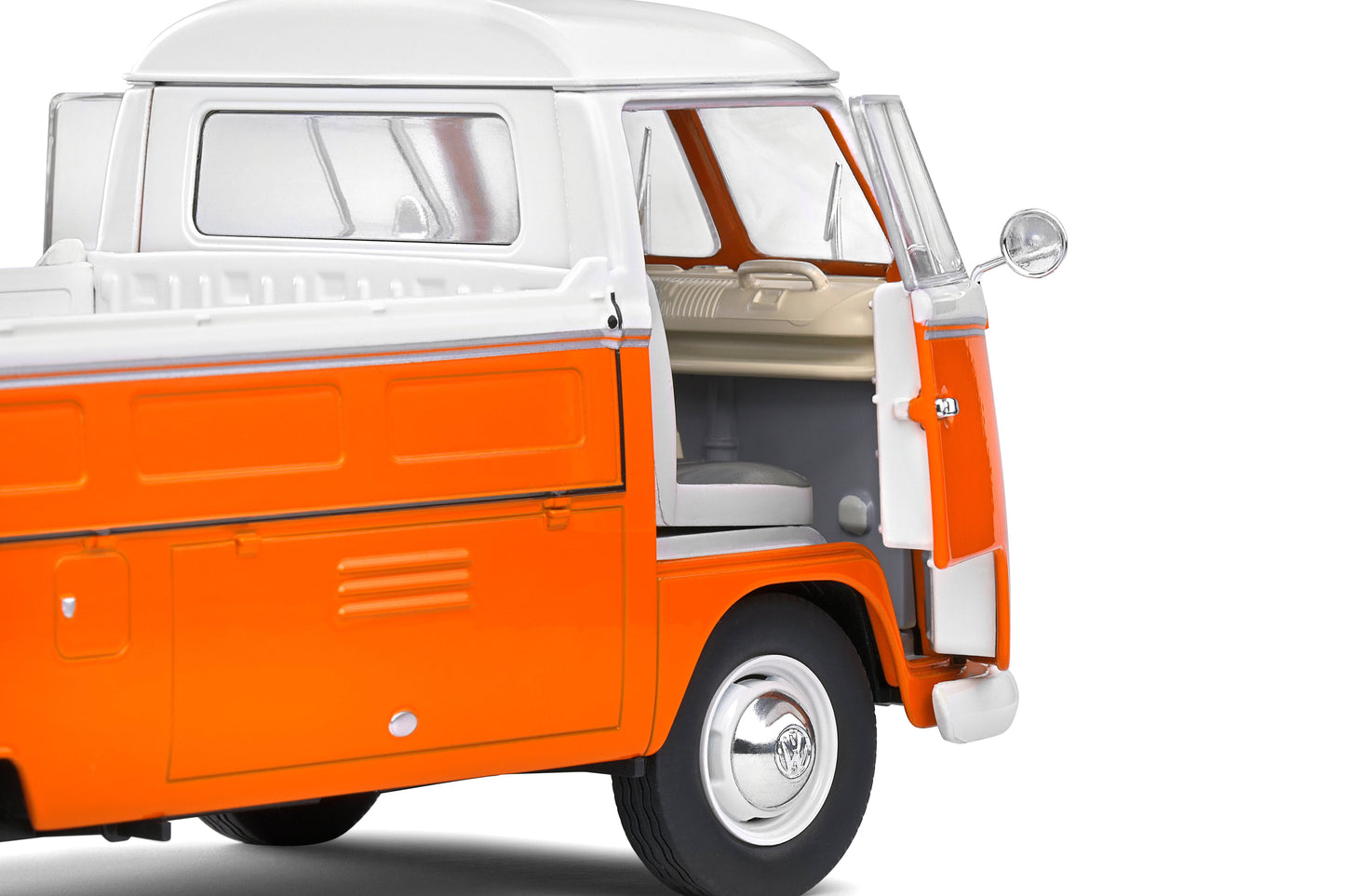 Solido - Volkswagen Transporter (T1) Pick-Up (Orange) 1:18 Scale Model Car - Model Cars Canada Inc.