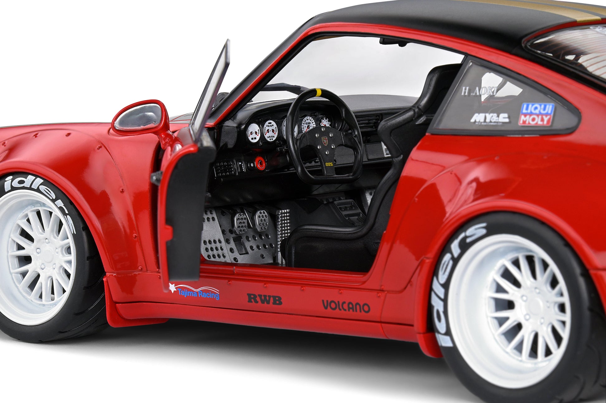 Solido - RWB Porsche 911 (964) "Sakura" (Red) 1:18 Scale Model Car - Model Cars Canada Inc.