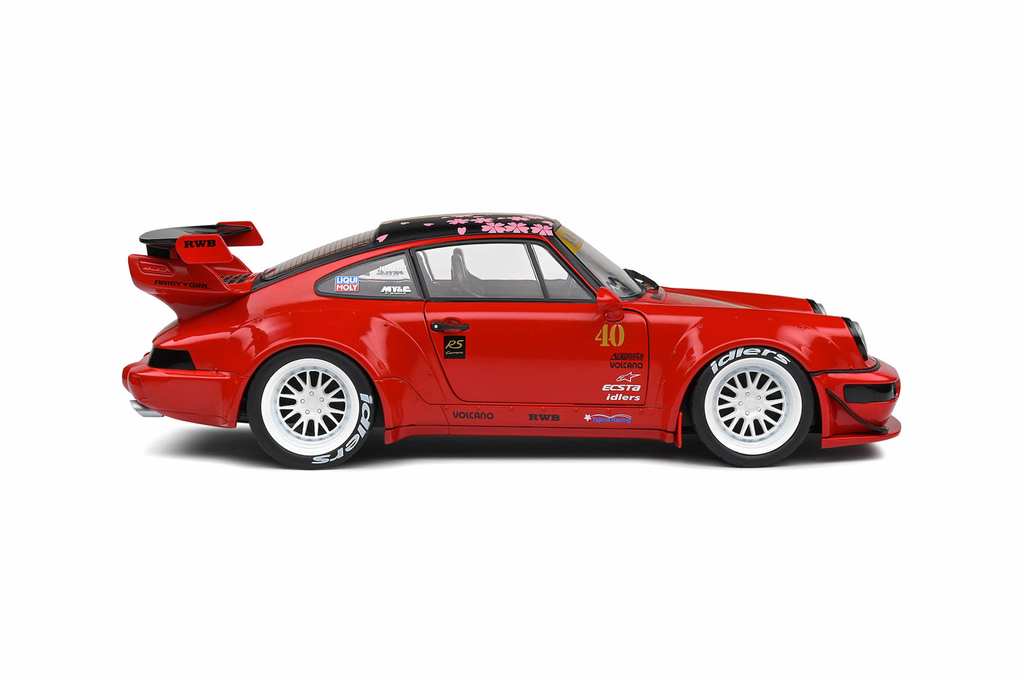 Solido - RWB Porsche 911 (964) "Sakura" (Red) 1:18 Scale Model Car - Model Cars Canada Inc.