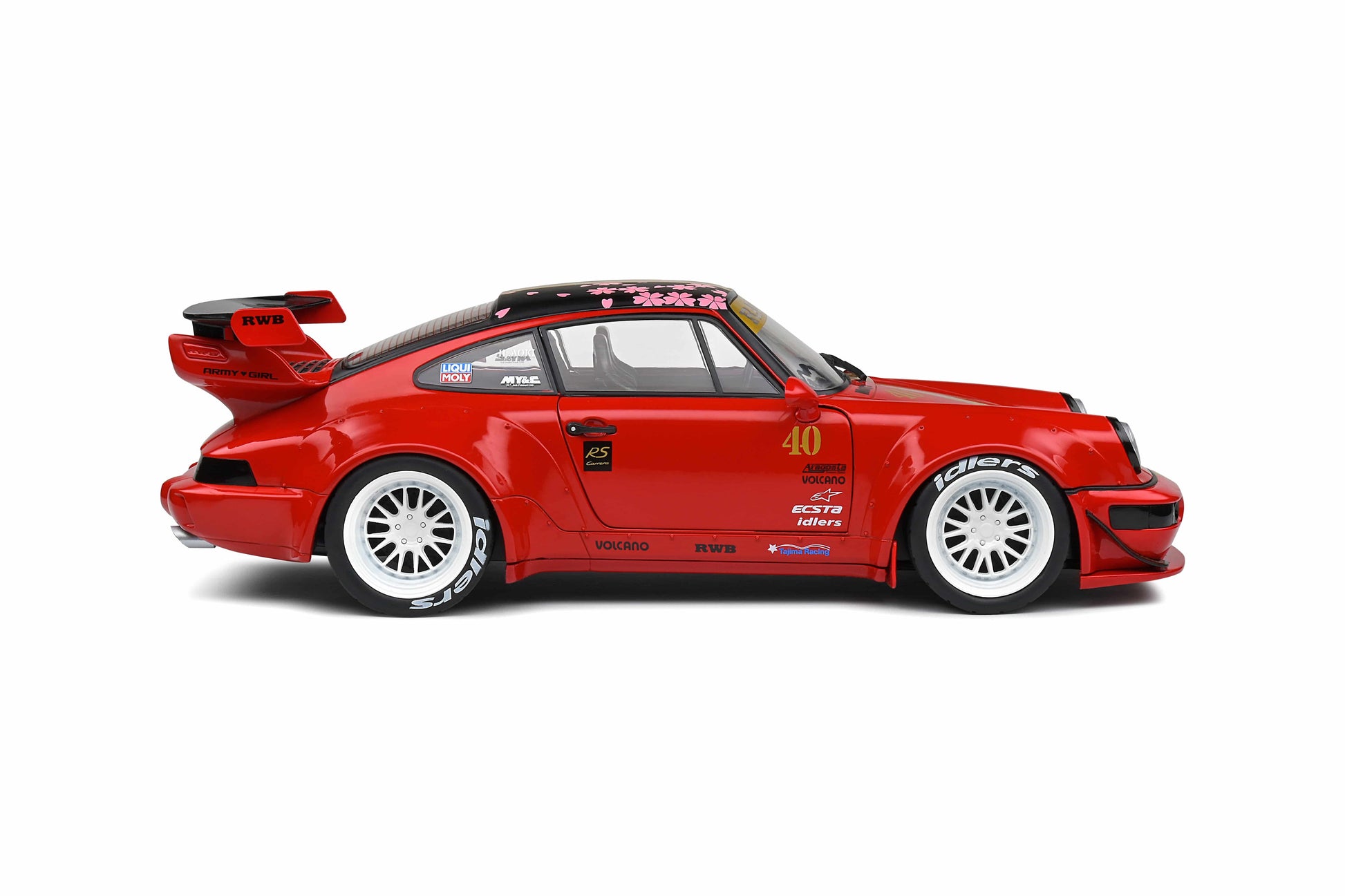 Solido - RWB Porsche 911 (964) "Sakura" (Red) 1:18 Scale Model Car - Model Cars Canada Inc.