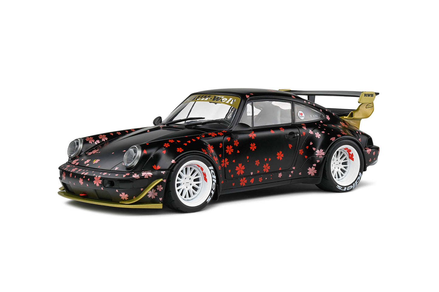 Solido - RWB Porsche 911 (964) "Aoki" (Black) 1:18 Scale Model Car - Model Cars Canada Inc.
