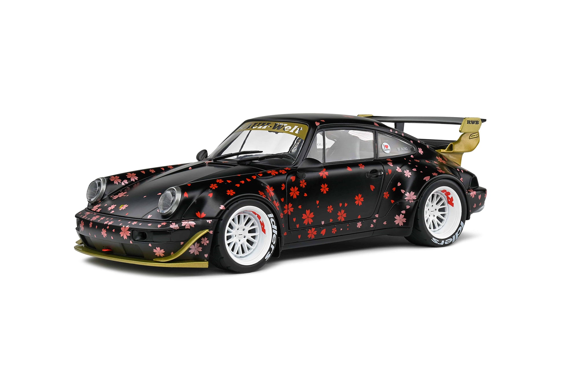 Solido - RWB Porsche 911 (964) "Aoki" (Black) 1:18 Scale Model Car - Model Cars Canada Inc.