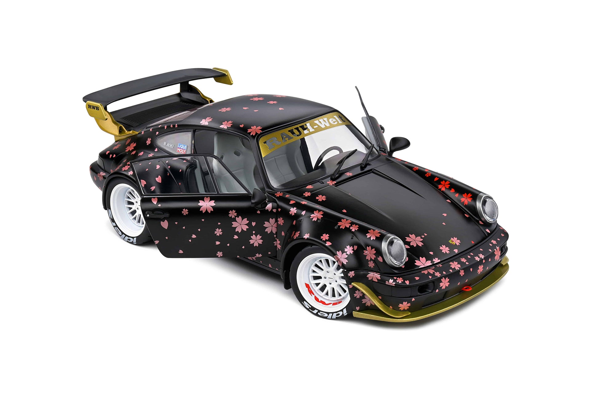 Solido - RWB Porsche 911 (964) "Aoki" (Black) 1:18 Scale Model Car - Model Cars Canada Inc.