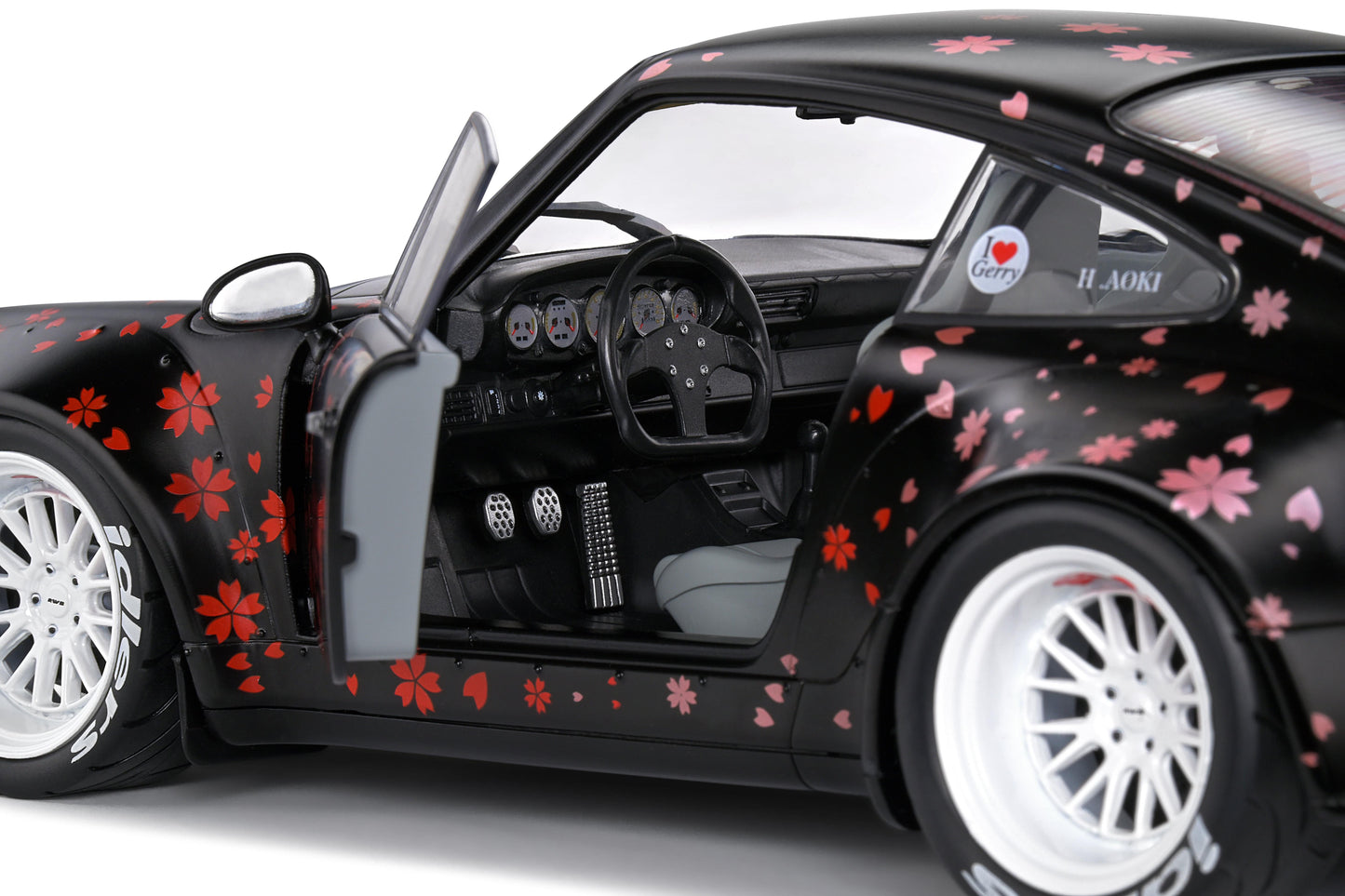 Solido - RWB Porsche 911 (964) "Aoki" (Black) 1:18 Scale Model Car - Model Cars Canada Inc.