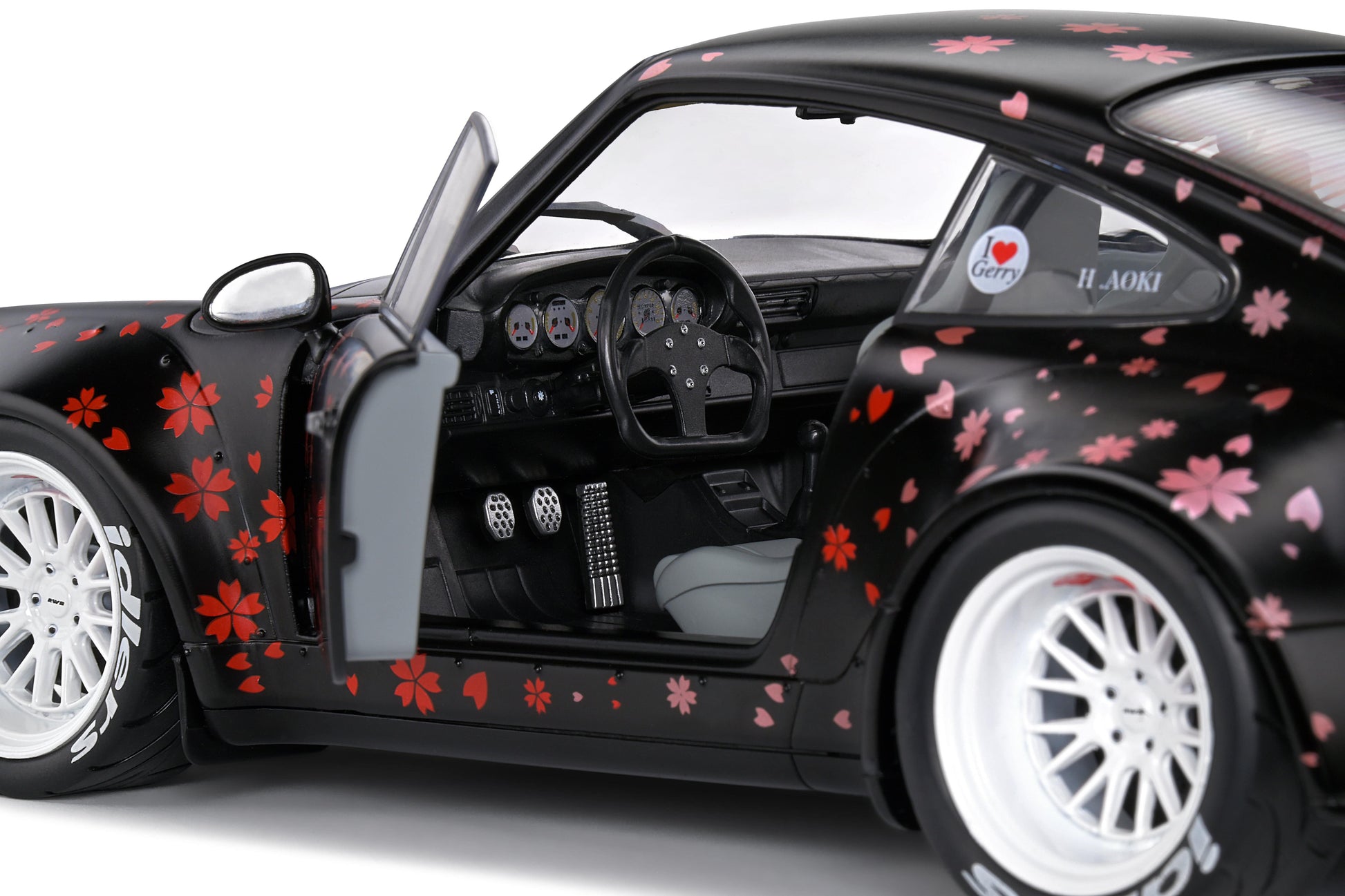 Solido - RWB Porsche 911 (964) "Aoki" (Black) 1:18 Scale Model Car - Model Cars Canada Inc.