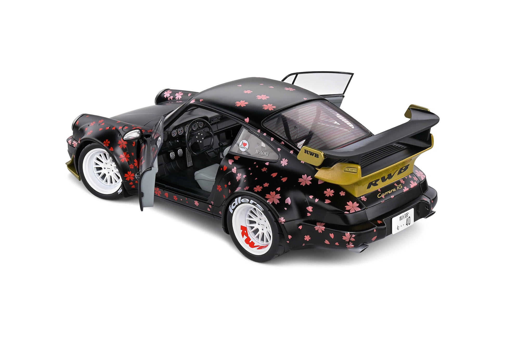 Solido - RWB Porsche 911 (964) "Aoki" (Black) 1:18 Scale Model Car - Model Cars Canada Inc.