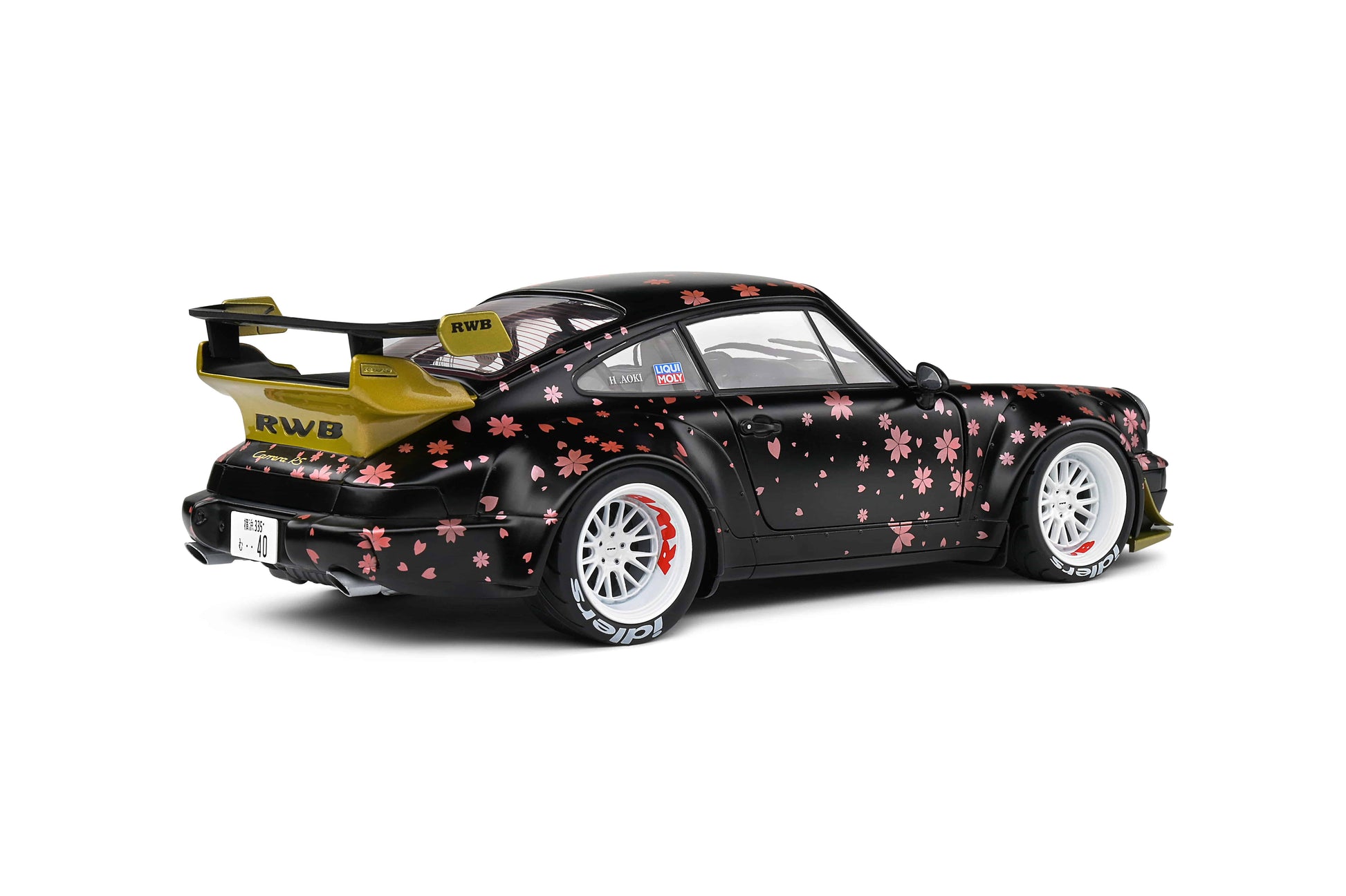 Solido - RWB Porsche 911 (964) "Aoki" (Black) 1:18 Scale Model Car - Model Cars Canada Inc.