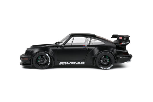 Solido - RWB Porsche 911 (964) "Darth Vader" (Matte Black) 1:18 Scale Model Car