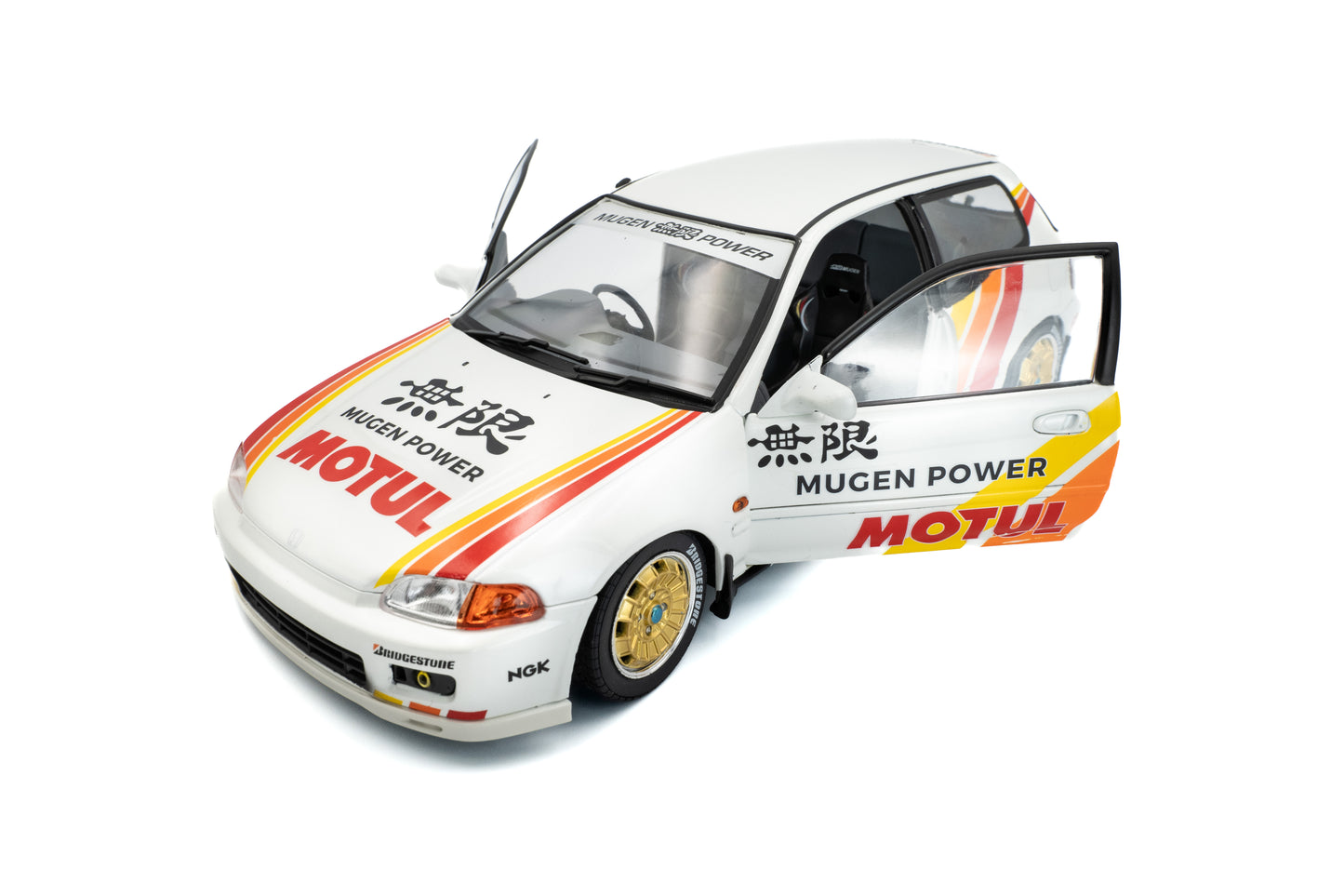 Solido - Mugen Honda Civic (EG6) (White) 1:18 Scale Model Car