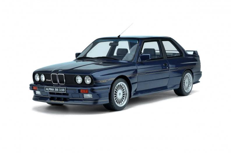 OttOmobile - Alpina BMW M3 B6 3.5S Coupe (E30) (Alpina Blue Metallic) 1:12 Scale Model Car