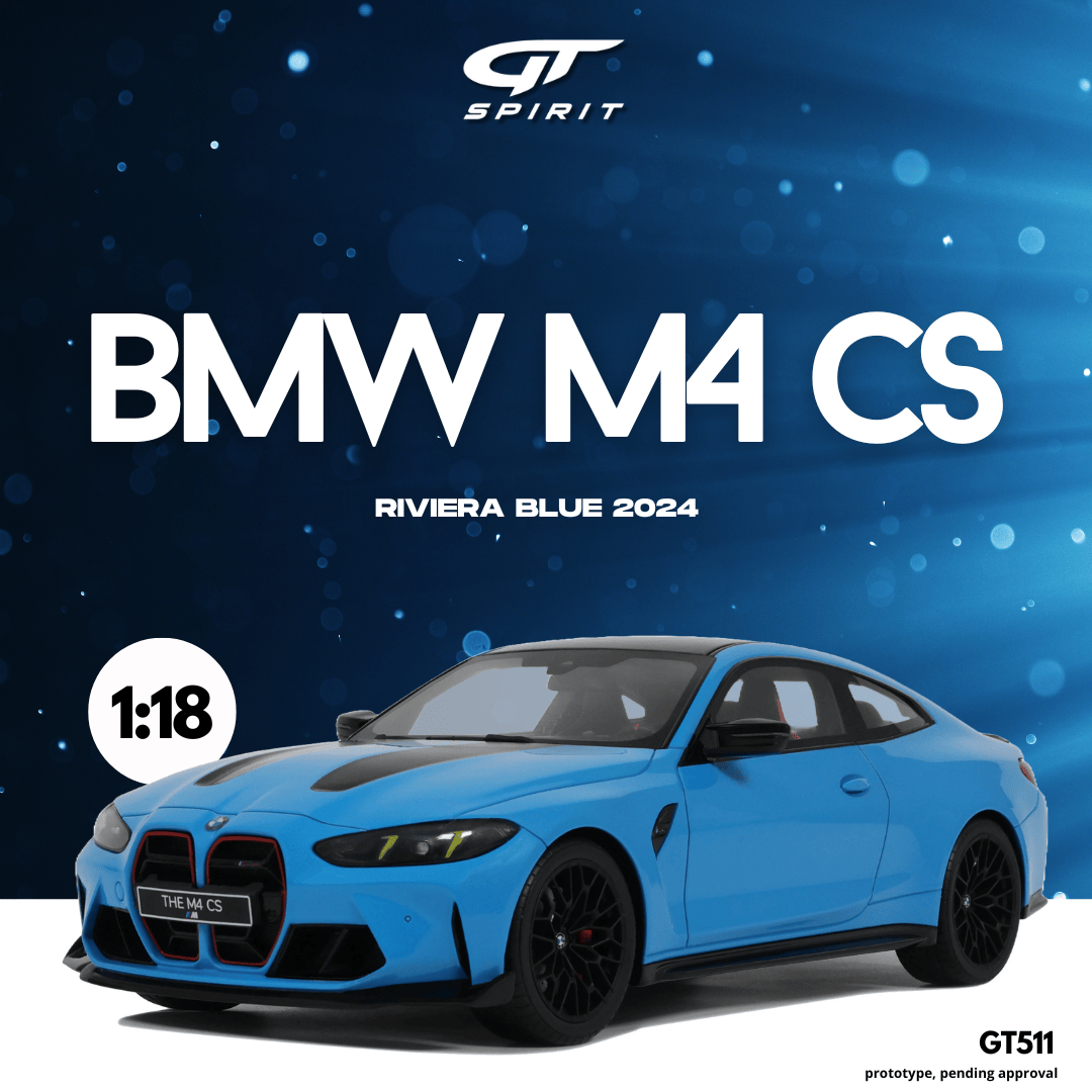 GT Spirit - BMW M4 CS (G82) (Riviera Blue) 1:18 Scale Model