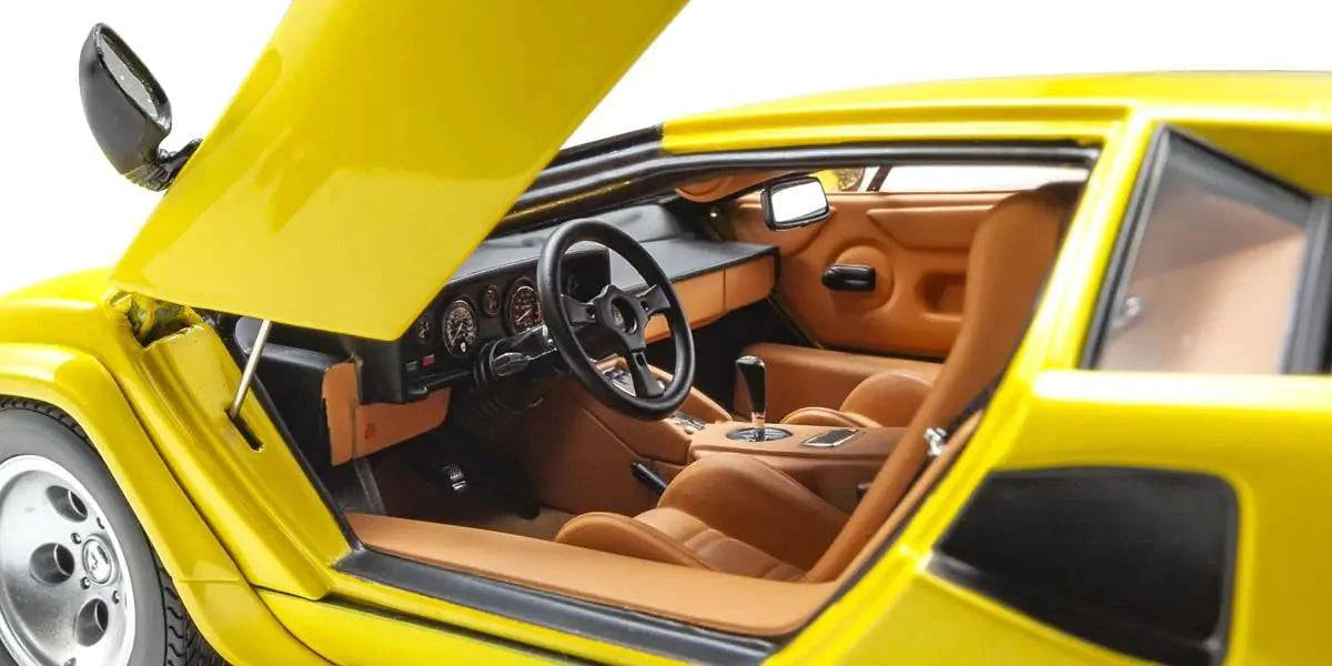 Kyosho - Lamborghini Countach LP5000 Quattrovalvole (Giallo Fly Yellow) 1:18 Scale Model - Model Cars Canada Inc.
