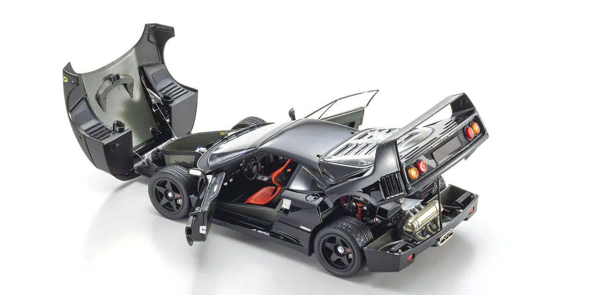 Kyosho - Ferrari F40 Street (O.Z. Wheels)(Black) 1:18 Scale Model Car - Model Cars Canada Inc.