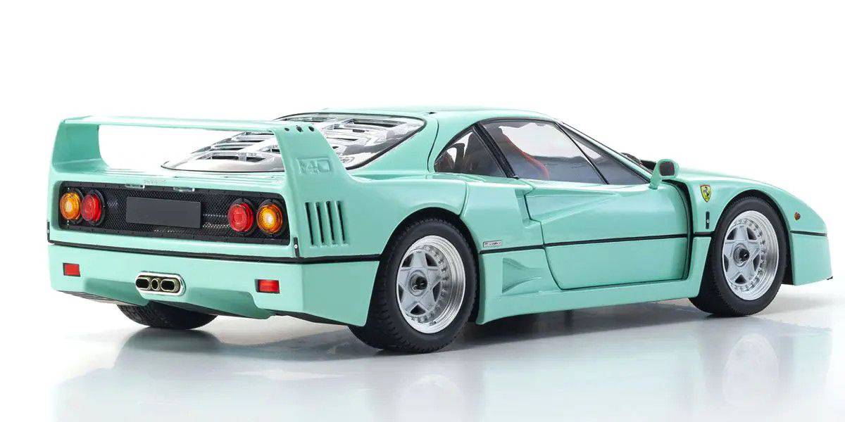 Kyosho - Ferrari F40 Street (Mint Green) 1:18 Scale Model Car - Model Cars Canada Inc.