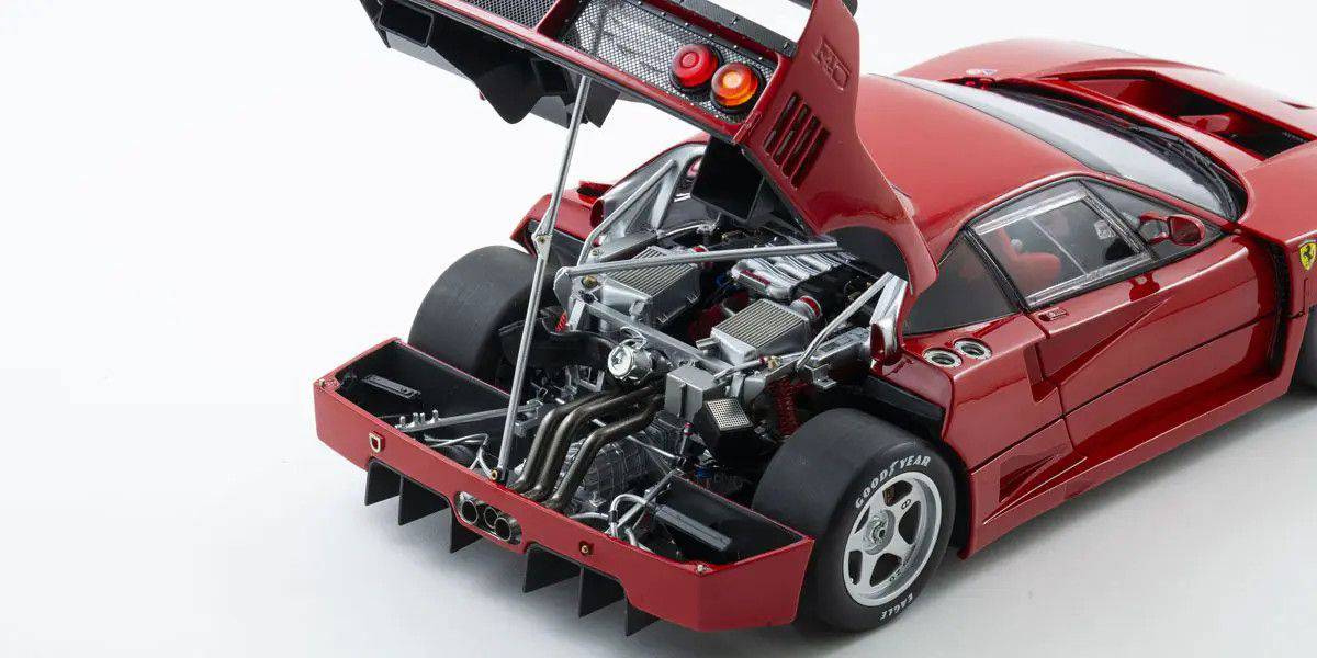 Kyosho - Ferrari F40 Competizione (Rosso Corsa Red) 1:12 Scale Model Car - Model Cars Canada Inc.