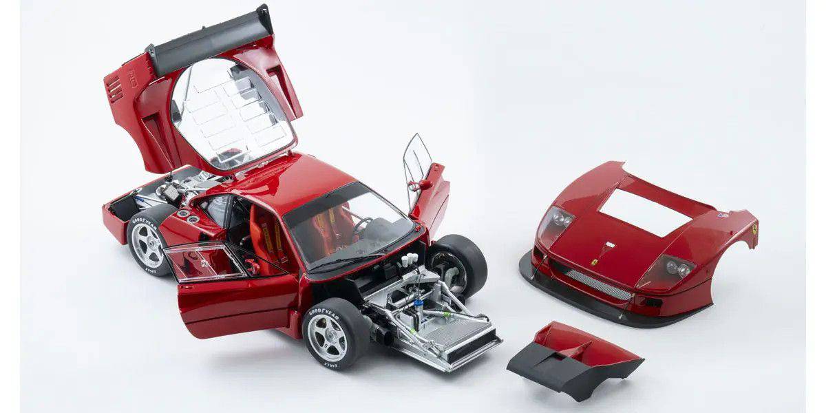 Kyosho - Ferrari F40 Competizione (Rosso Corsa Red) 1:12 Scale Model Car - Model Cars Canada Inc.