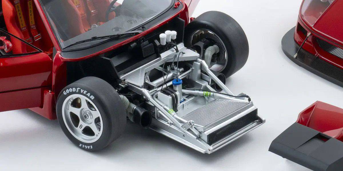 Kyosho - Ferrari F40 Competizione (Rosso Corsa Red) 1:12 Scale Model Car - Model Cars Canada Inc.