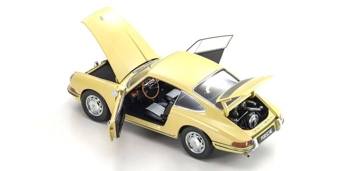 Kyosho - Porsche 911 (901) 1964 (Champagne Yellow) 1:18 Scale Model Car - Model Cars Canada Inc.