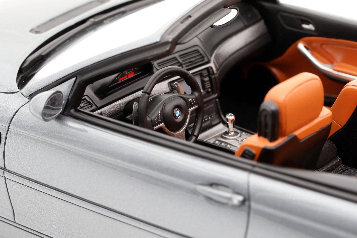 OttOmobile - BMW M3 (E46) Convertible (Silver Grey Metallic) 1:18 Scale Model Car - Model Cars Canada Inc.