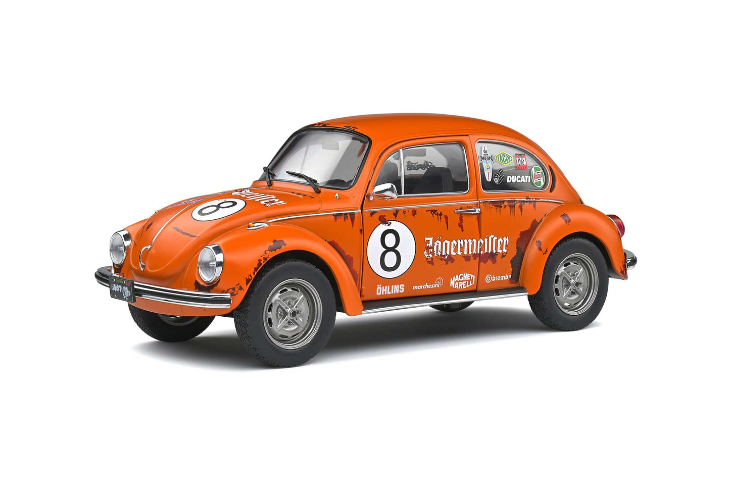 Solido - Volkswagen Beetle 1303 (Jagermeister Orange) 1:18 Scale Model Car - Model Cars Canada Inc.