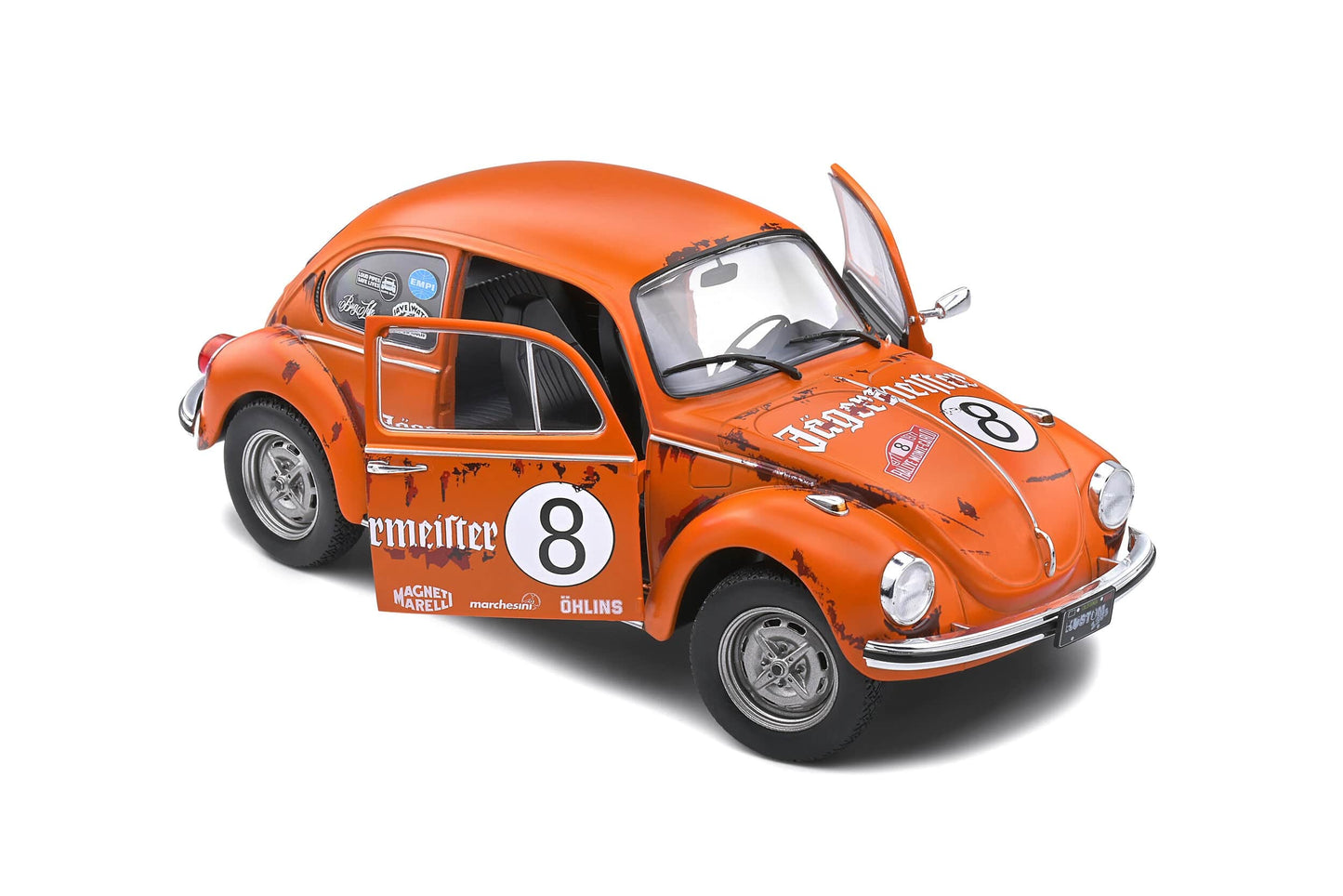 Solido - Volkswagen Beetle 1303 (Jagermeister Orange) 1:18 Scale Model Car - Model Cars Canada Inc.