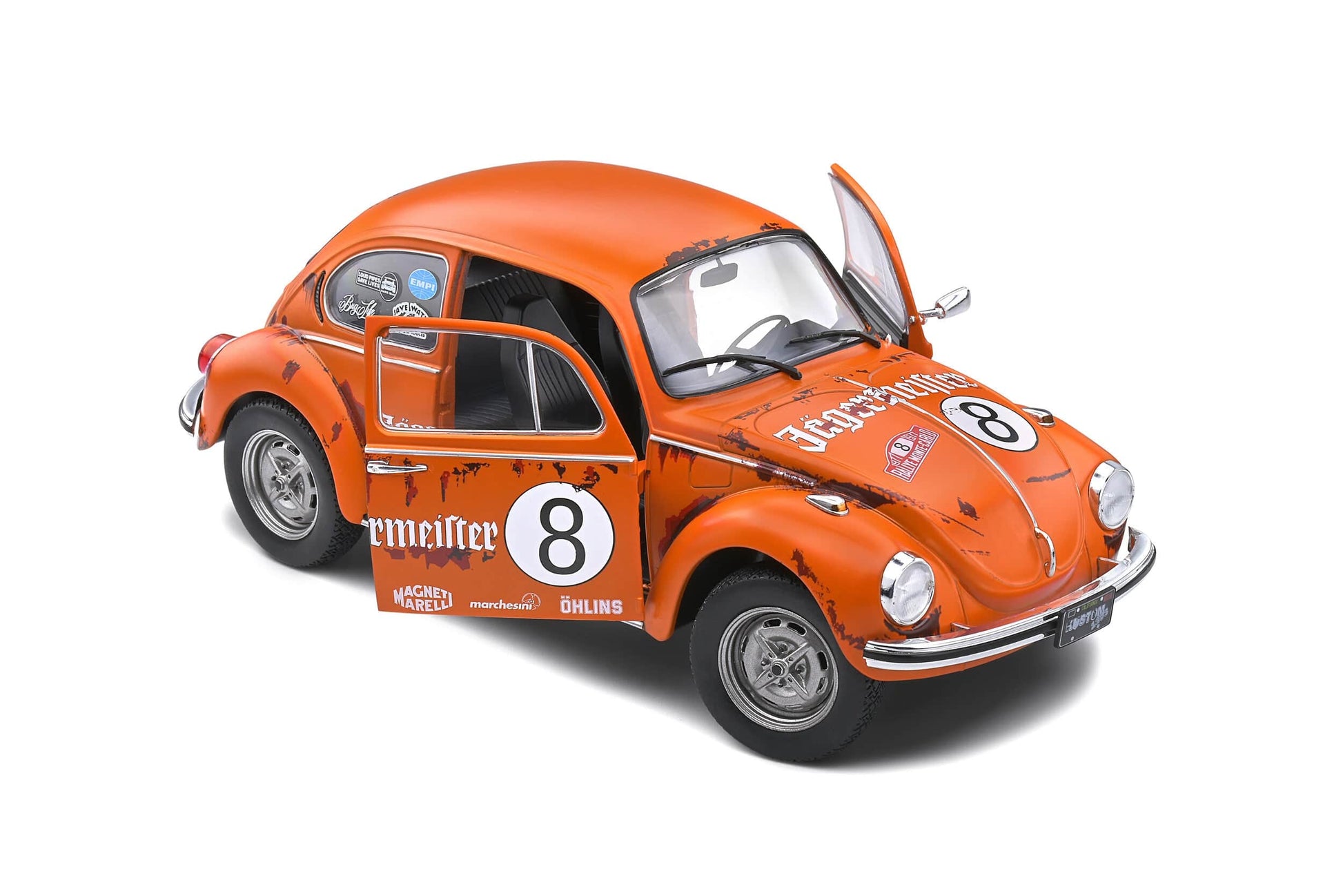 Solido - Volkswagen Beetle 1303 (Jagermeister Orange) 1:18 Scale Model Car - Model Cars Canada Inc.