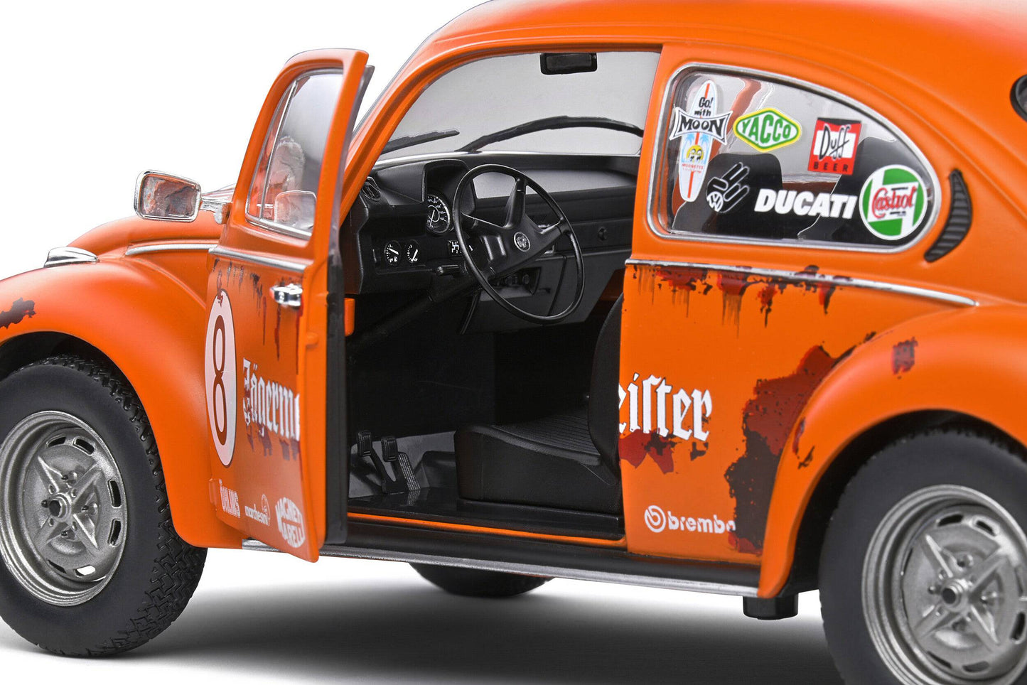 Solido - Volkswagen Beetle 1303 (Jagermeister Orange) 1:18 Scale Model Car - Model Cars Canada Inc.