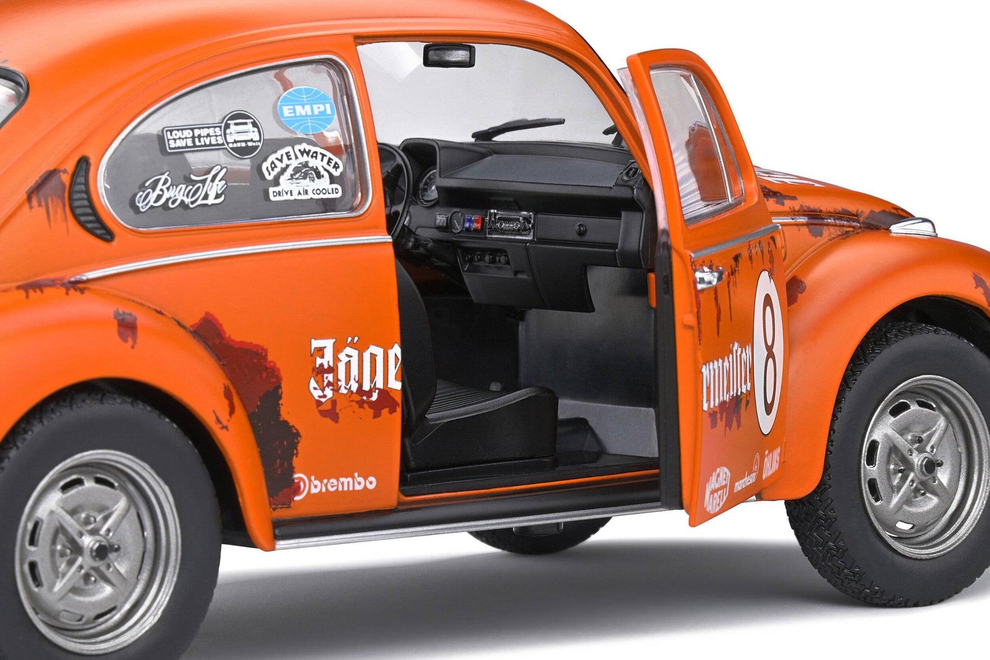 Solido - Volkswagen Beetle 1303 (Jagermeister Orange) 1:18 Scale Model Car - Model Cars Canada Inc.
