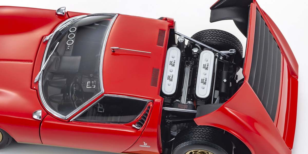 Kyosho - Lamborghini Miura SV (Red) 1:18 Scale Model Car - Model Cars Canada Inc.